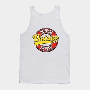 Haiphong vietnam retro logo Tank Top